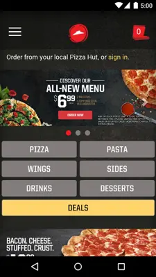 Pizza Hut USA android App screenshot 5